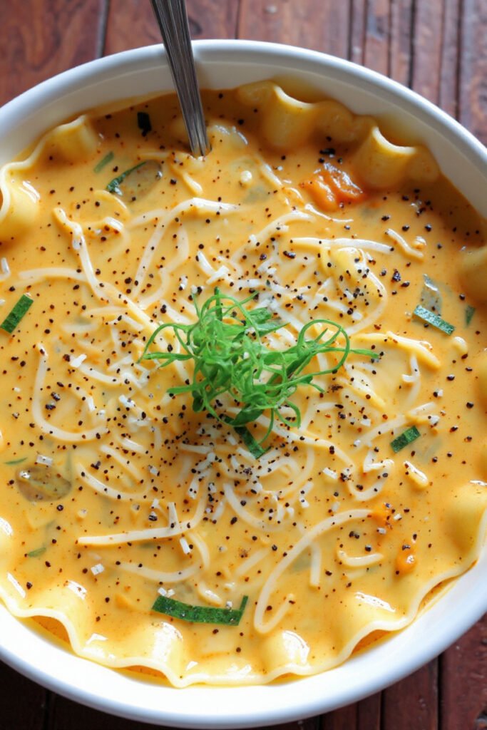 vegetarian lasagna soup