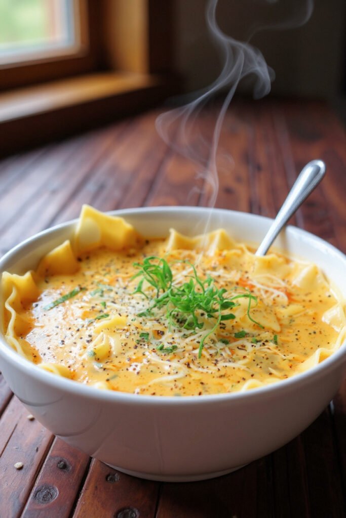 vegetarian lasagna soup