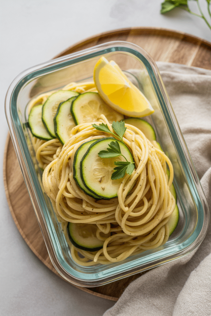 Vegan Lemon Zucchini Pasta