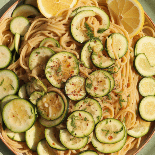 Vegan Lemon Zucchini Pasta
