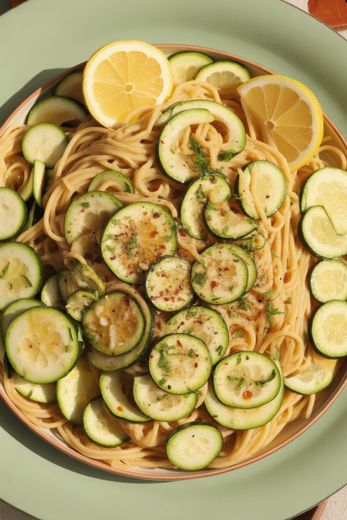 Vegan Lemon Zucchini Pasta