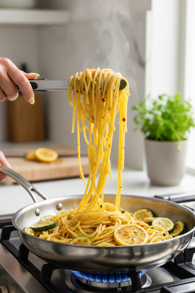 Vegan Lemon Zucchini Pasta