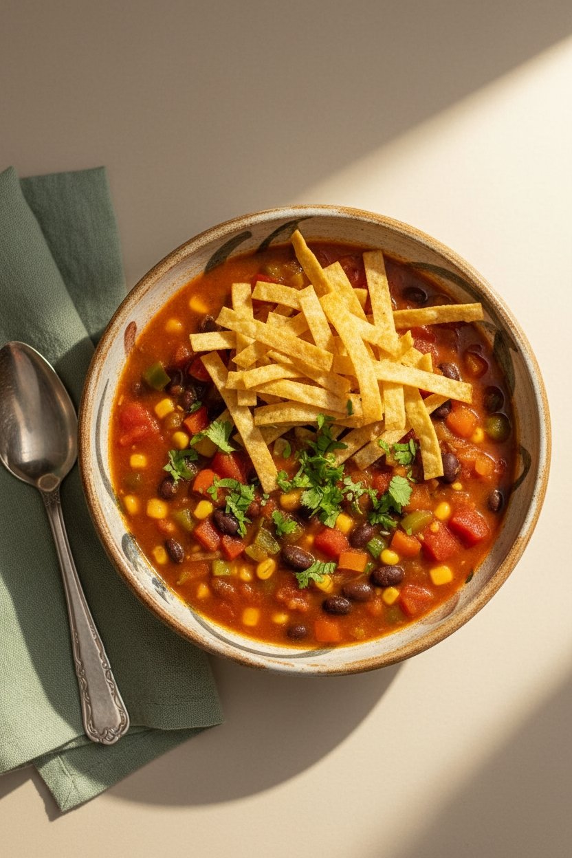 Vegetarian Tortilla Soup
