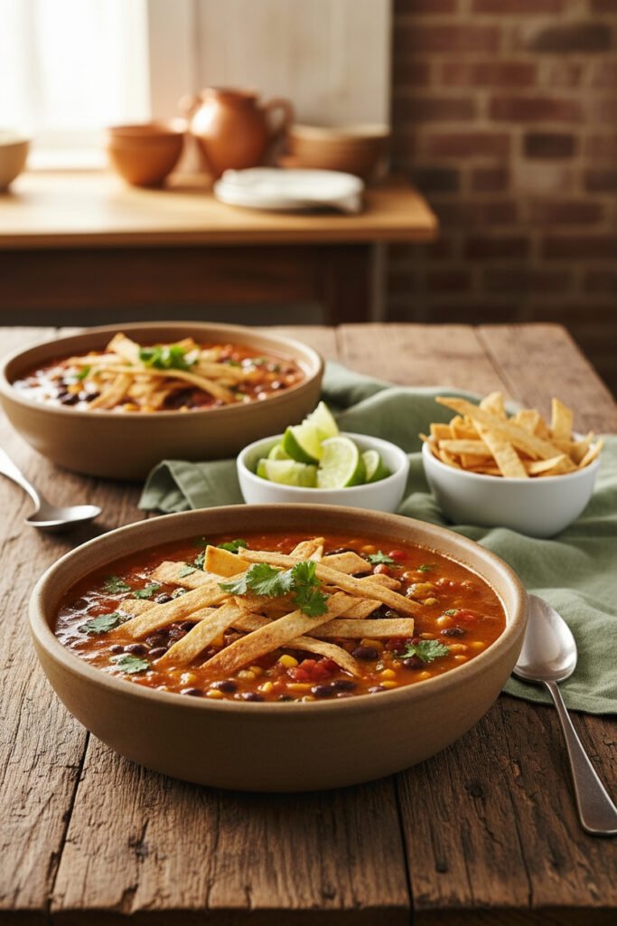 Vegetarian Tortilla Soup