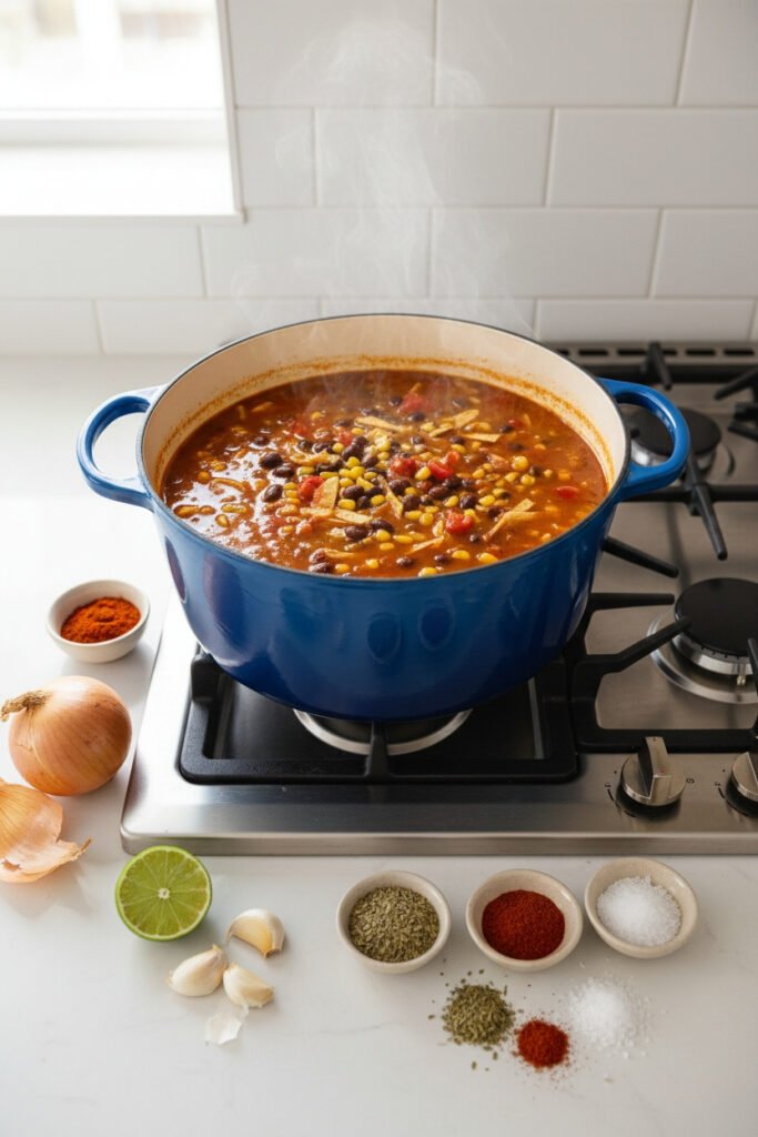 Vegetarian Tortilla Soup