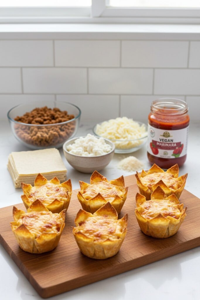 Vegetarian Lasagna Cupcakes Vegetarian Lasagna Cupcakes