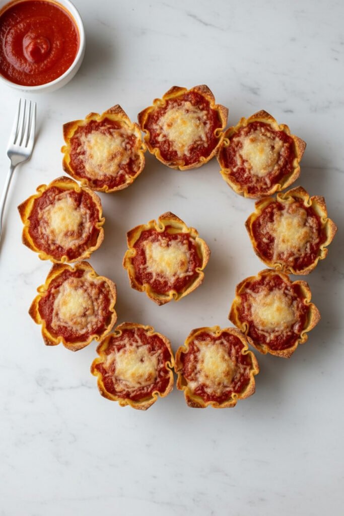 Vegetarian Lasagna Cupcakes Vegetarian Lasagna Cupcakes